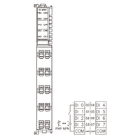 FX20-DI-BF60 ELCO IP20 MODULAR I/O SYSTEM, FX20-SUBMODULE, INPUT MODULE, 8-CHANNEL, PNP/NPN, DIN 35 MM RAIL INSTALLATION